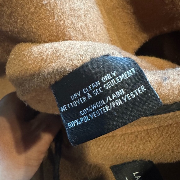 Lamarque Tan Trench Coat with Waterfall Collar - Picture 5 of 5